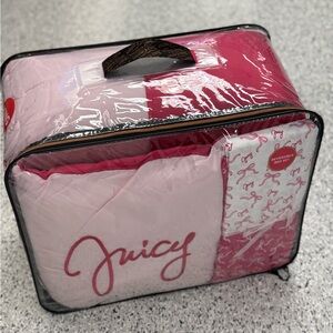 Juicy Couture Pink Reversible Bed Set